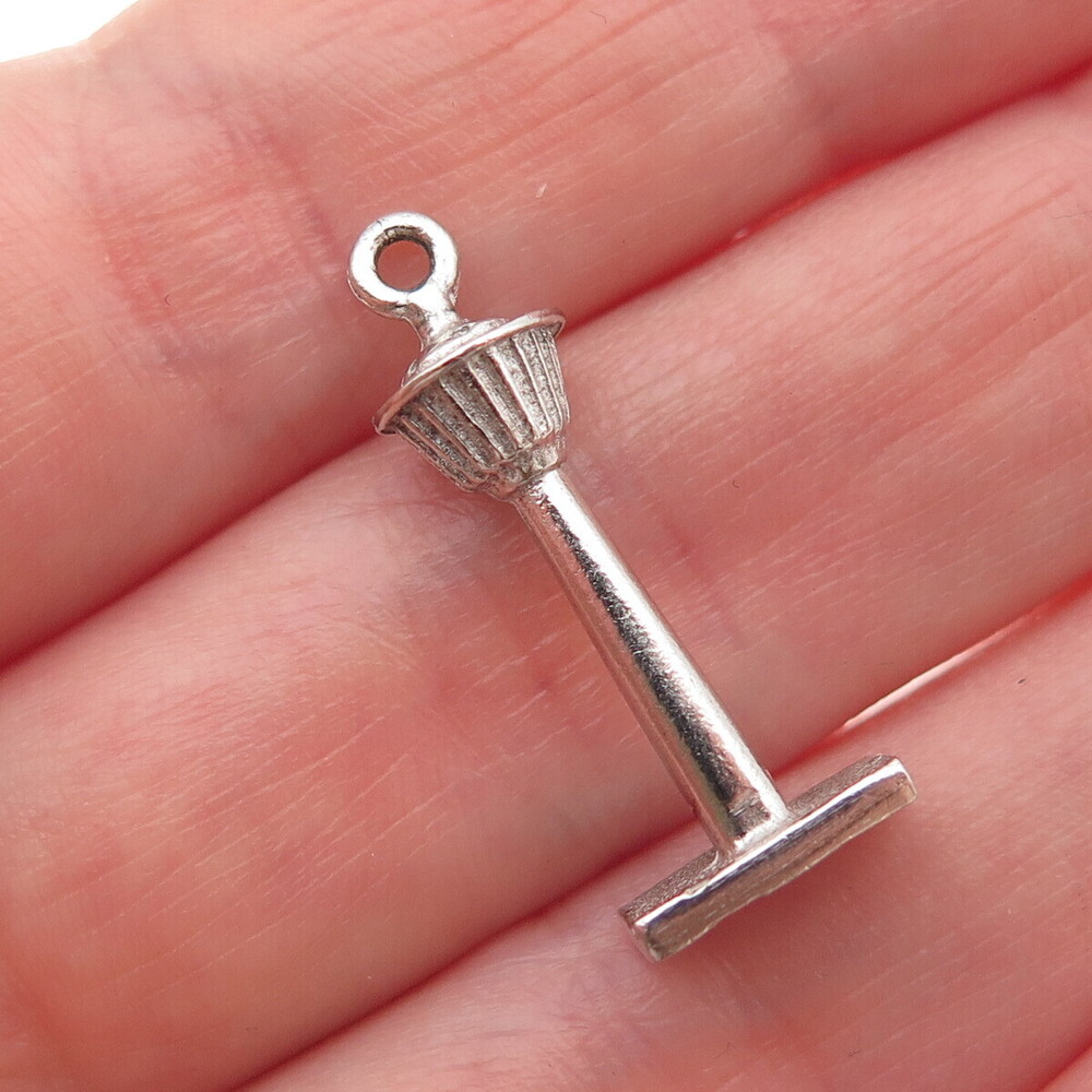 REMBRANDT RJL 925 Sterling Silver Vintage Calgary Tower 3D Mini Charm Pendant
